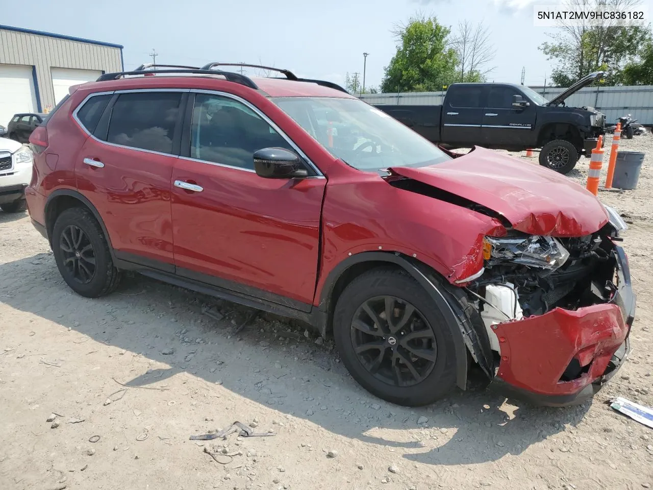 2017 Nissan Rogue Sv VIN: 5N1AT2MV9HC836182 Lot: 62868704