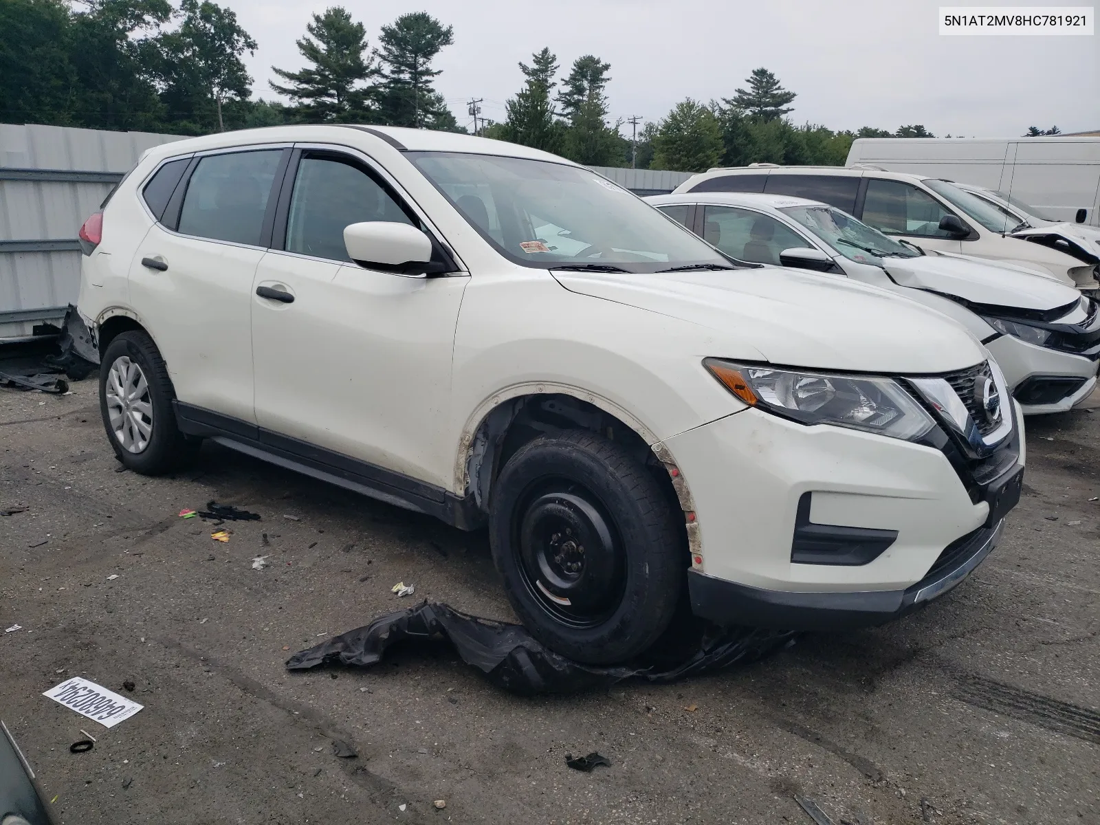 2017 Nissan Rogue Sv VIN: 5N1AT2MV8HC781921 Lot: 63197024