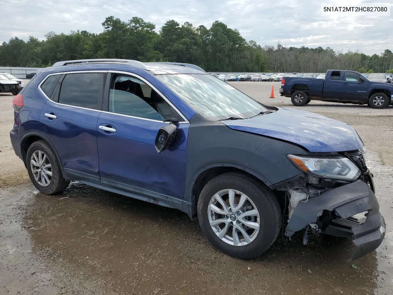 2017 Nissan Rogue S VIN: 5N1AT2MT2HC827080 Lot: 63228814