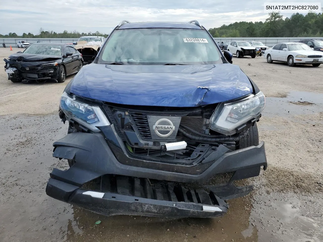 2017 Nissan Rogue S VIN: 5N1AT2MT2HC827080 Lot: 63228814