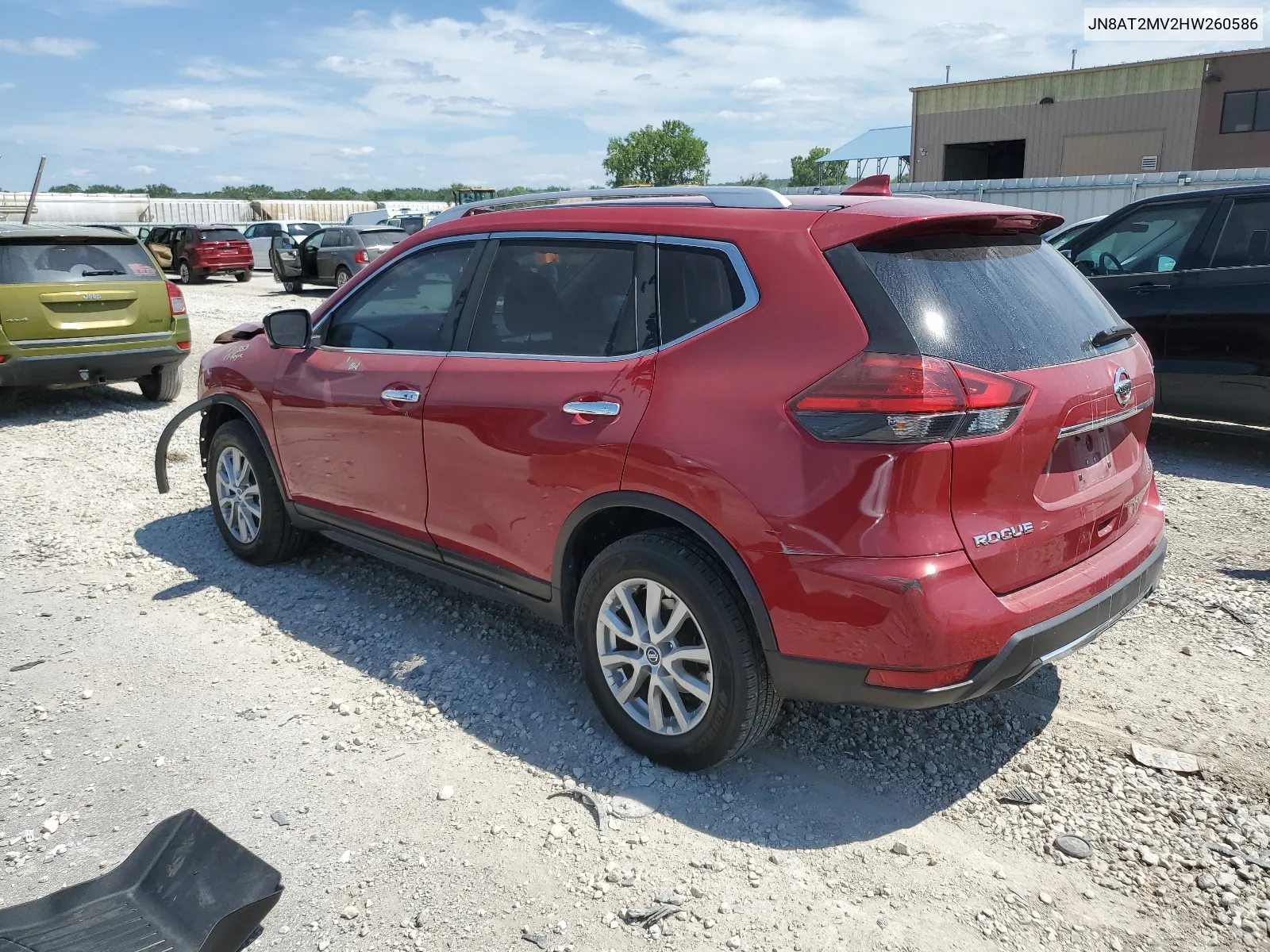 2017 Nissan Rogue S VIN: JN8AT2MV2HW260586 Lot: 63252284