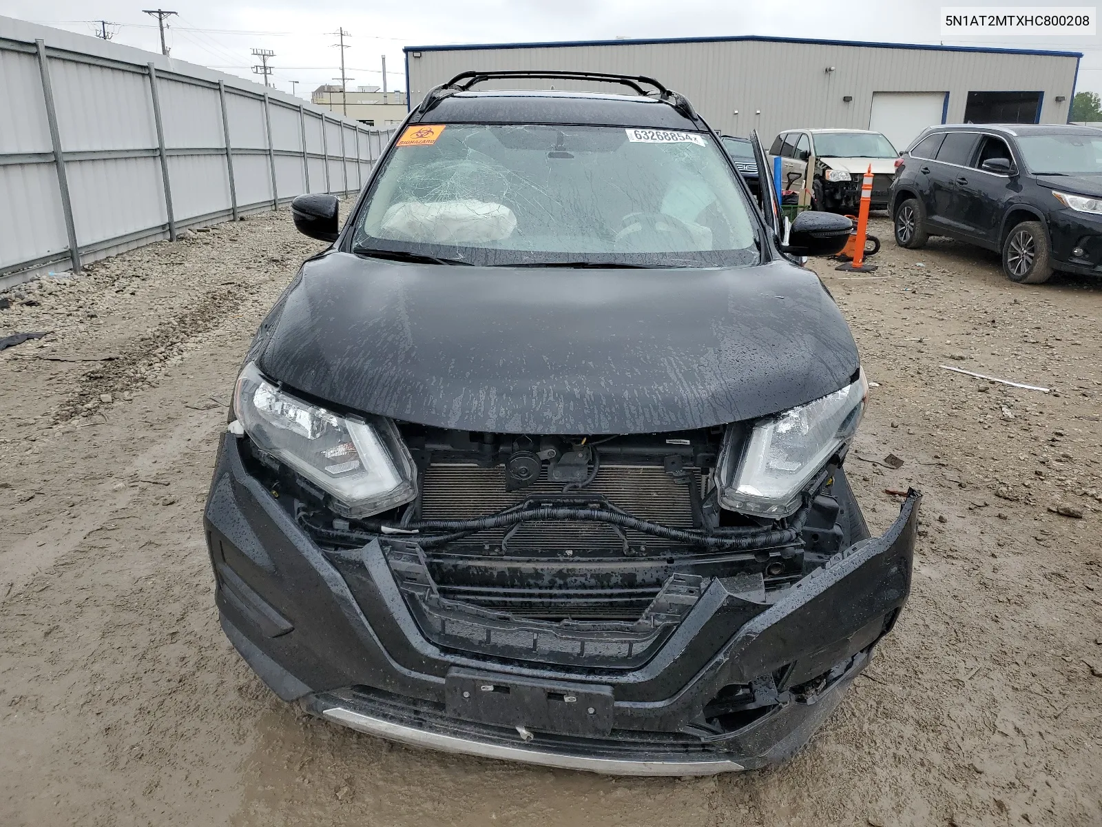 2017 Nissan Rogue S VIN: 5N1AT2MTXHC800208 Lot: 63268854