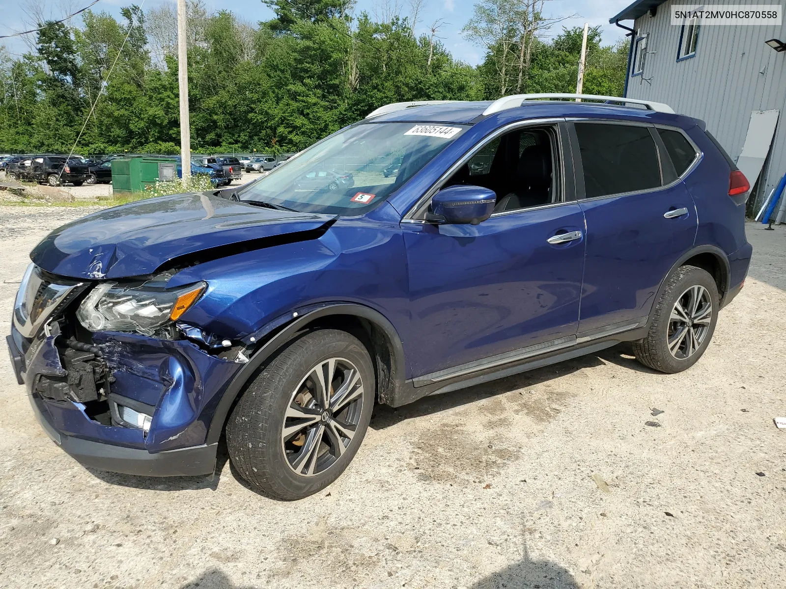 2017 Nissan Rogue Sv VIN: 5N1AT2MV0HC870558 Lot: 63605144