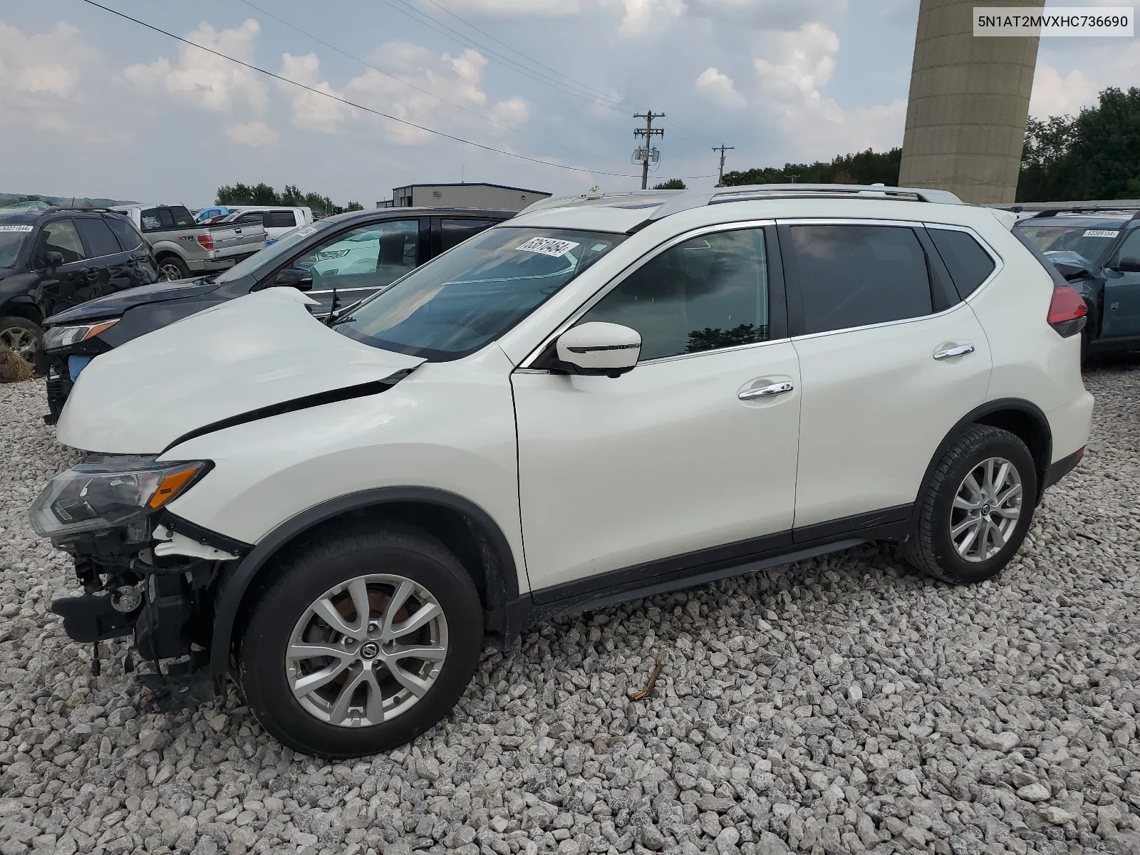 2017 Nissan Rogue Sv VIN: 5N1AT2MVXHC736690 Lot: 63610464