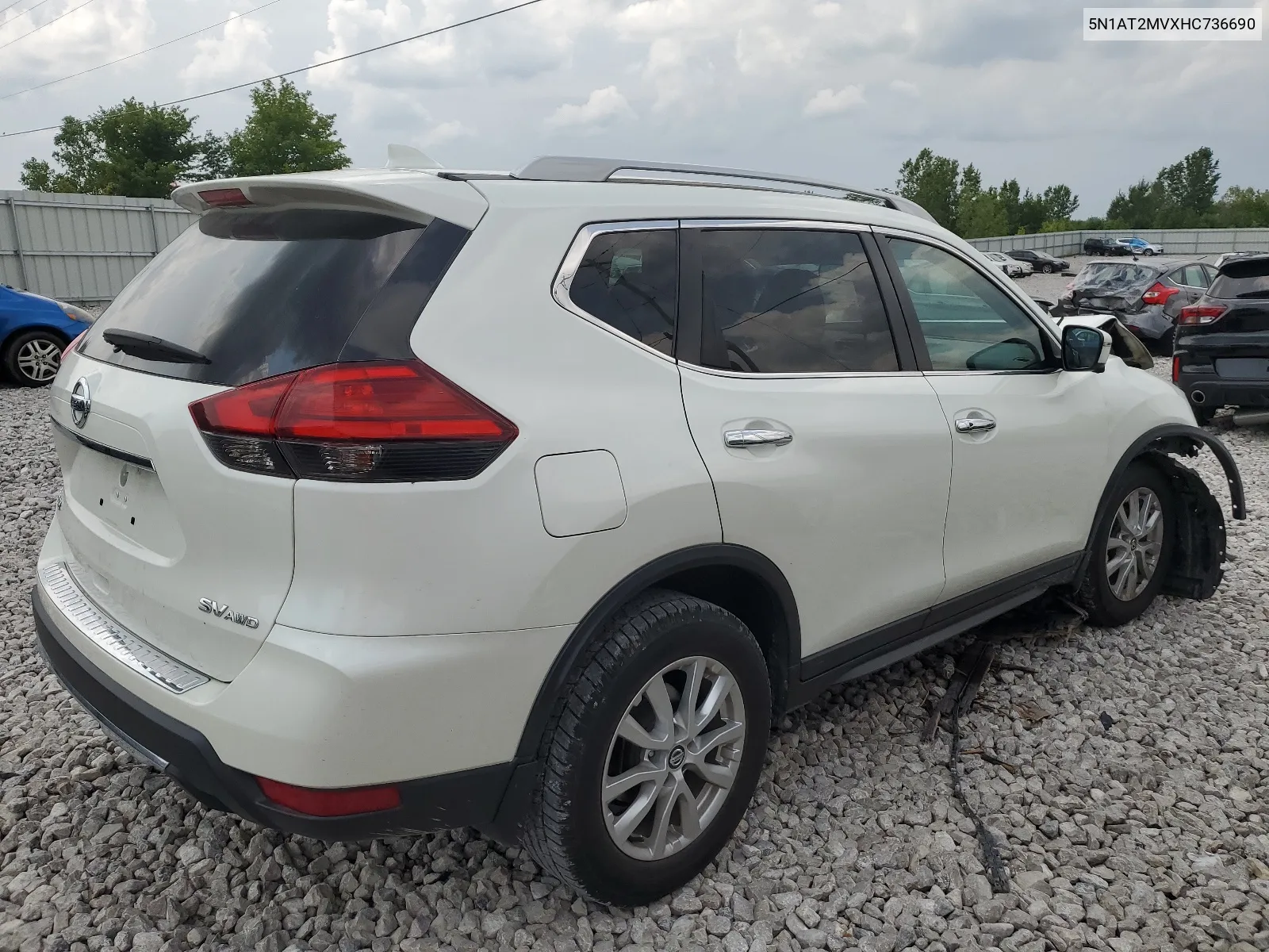 2017 Nissan Rogue Sv VIN: 5N1AT2MVXHC736690 Lot: 63610464