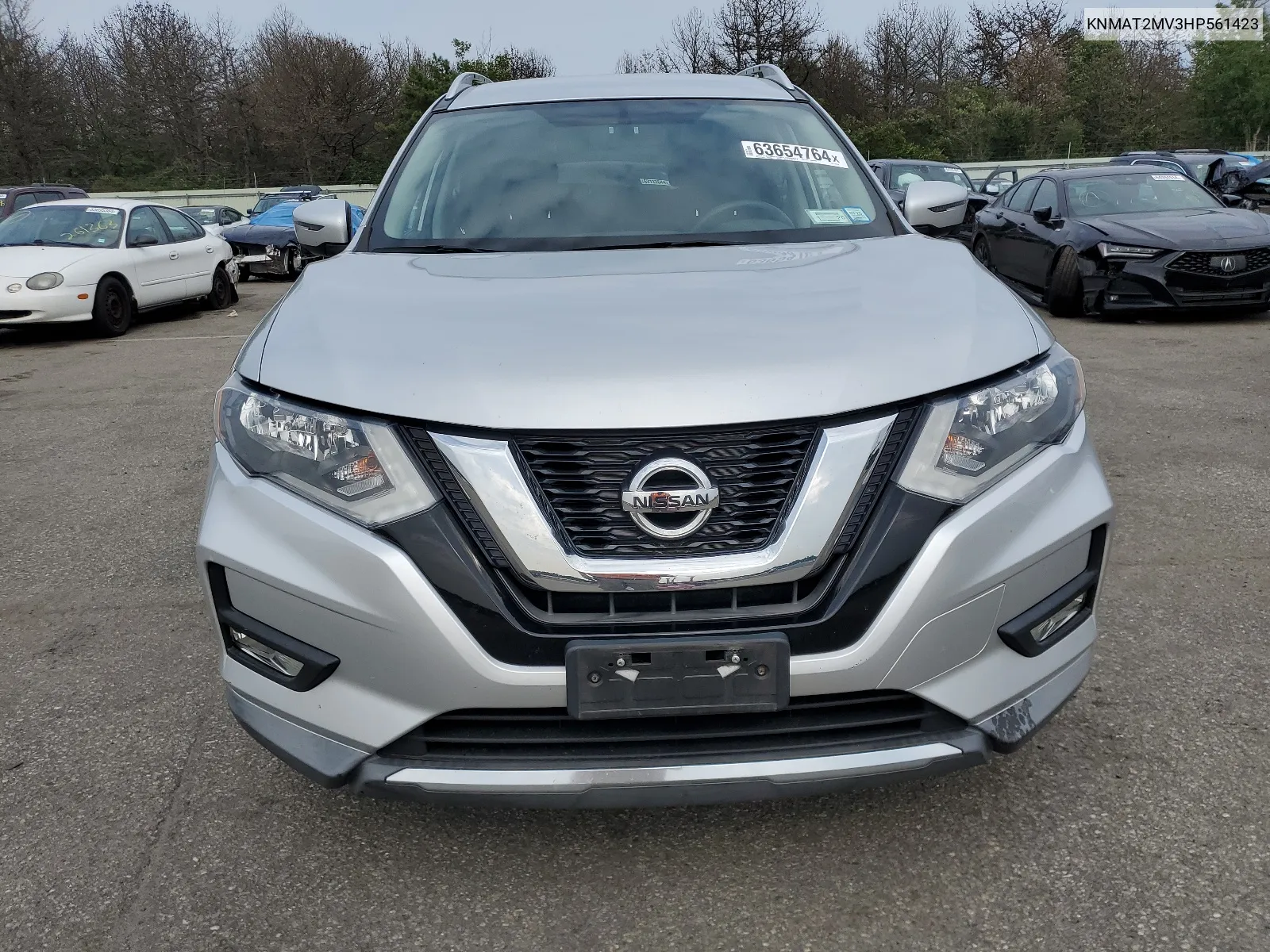 2017 Nissan Rogue S VIN: KNMAT2MV3HP561423 Lot: 63654764