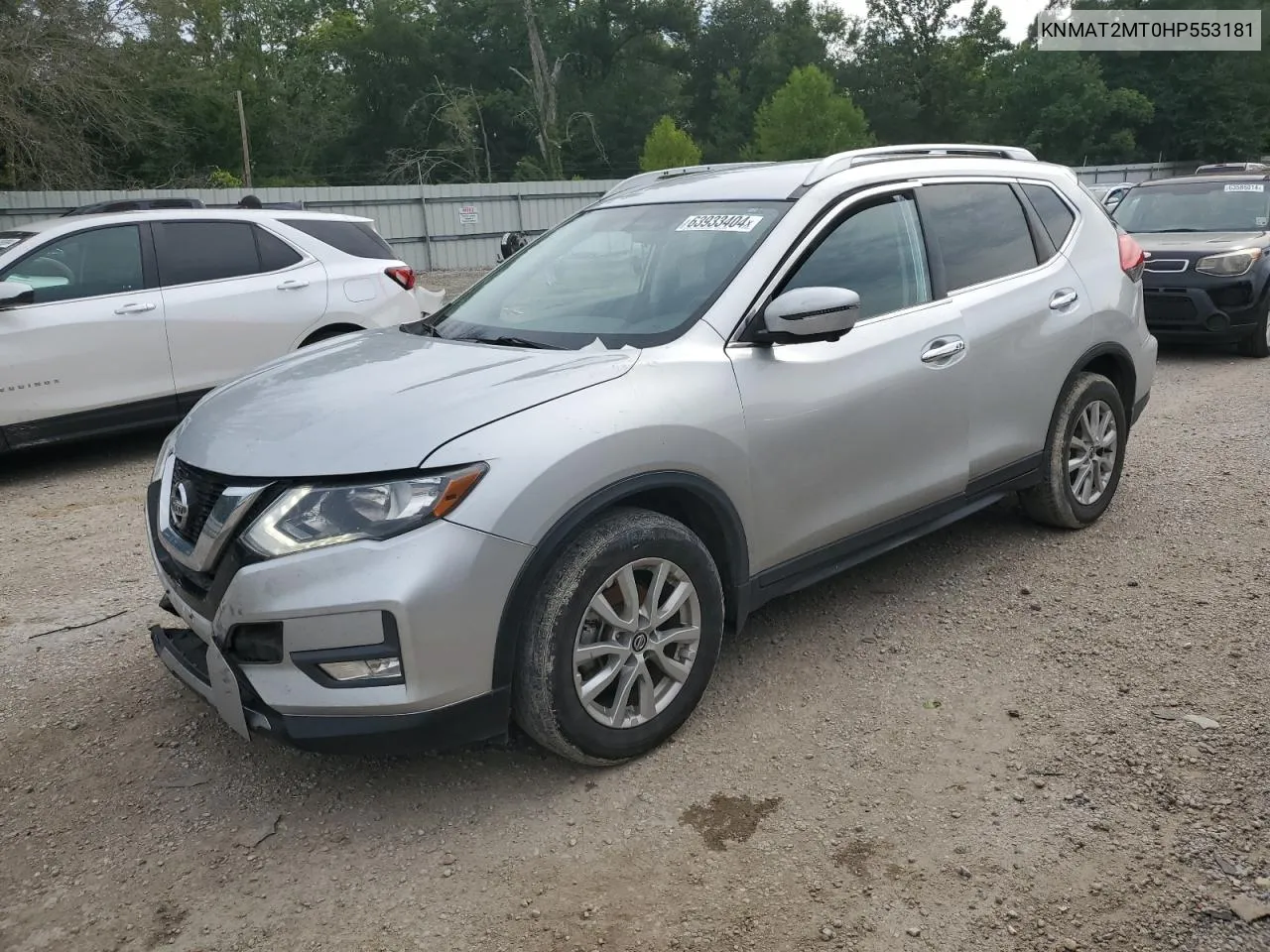 2017 Nissan Rogue S VIN: KNMAT2MT0HP553181 Lot: 63933404