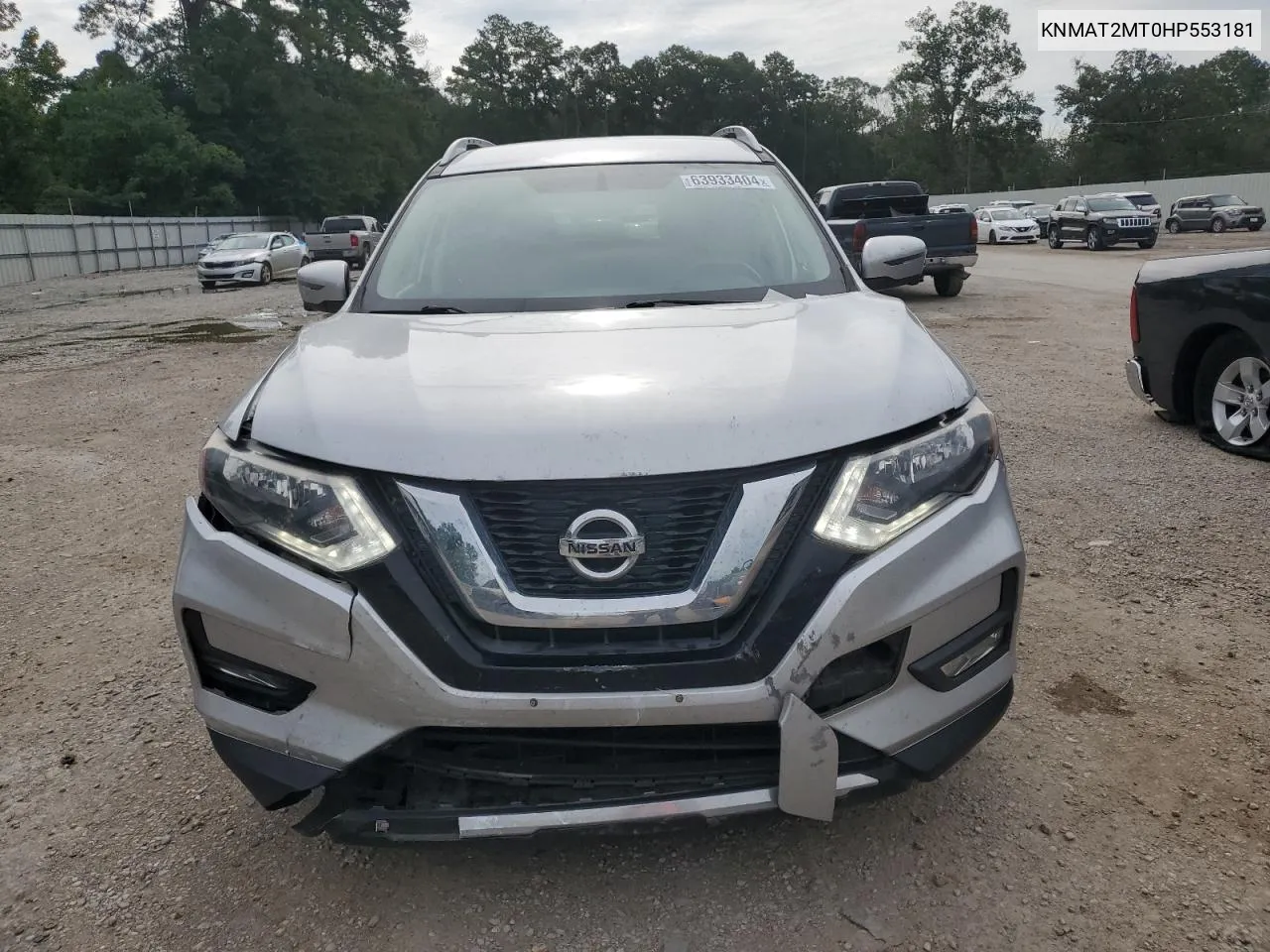 2017 Nissan Rogue S VIN: KNMAT2MT0HP553181 Lot: 63933404