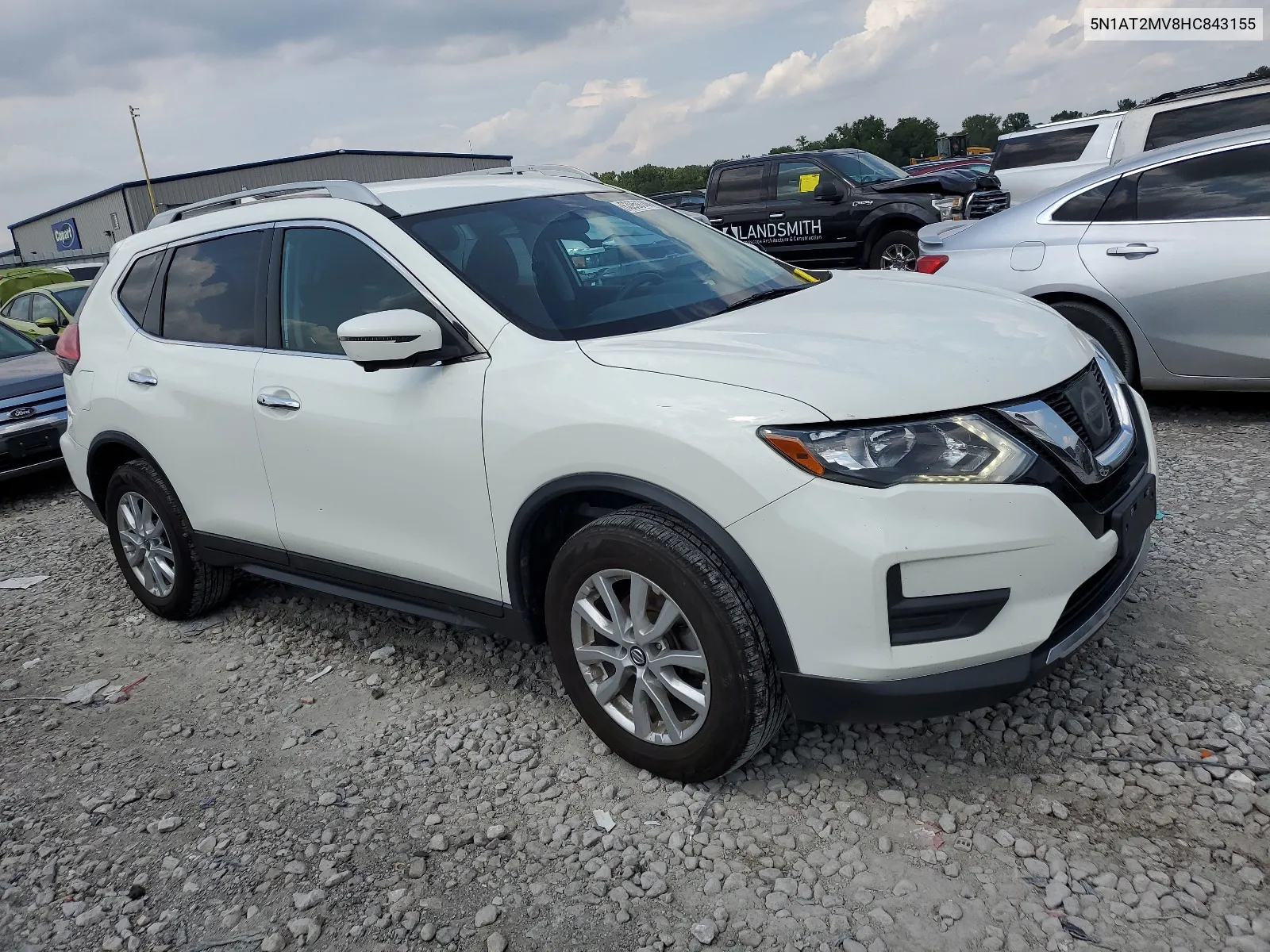 2017 Nissan Rogue Sv VIN: 5N1AT2MV8HC843155 Lot: 63959744