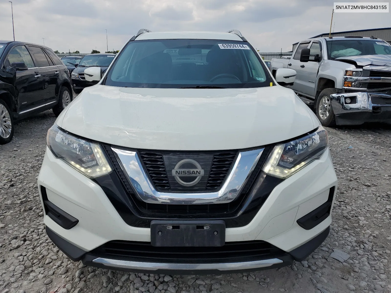 2017 Nissan Rogue Sv VIN: 5N1AT2MV8HC843155 Lot: 63959744