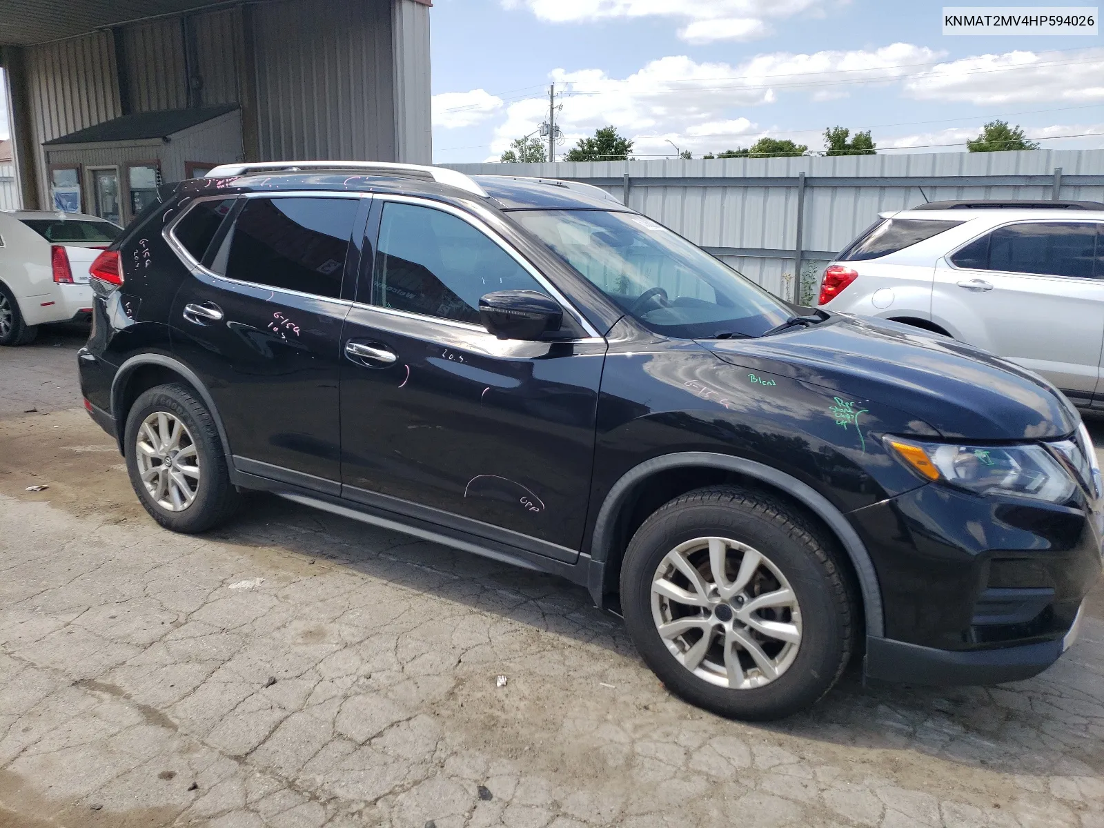 2017 Nissan Rogue S VIN: KNMAT2MV4HP594026 Lot: 63968284