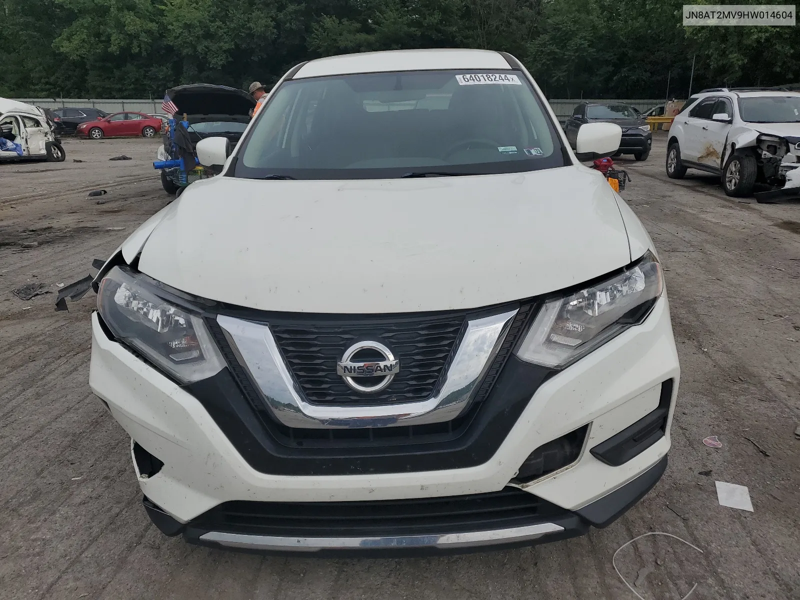 2017 Nissan Rogue S VIN: JN8AT2MV9HW014604 Lot: 64018244