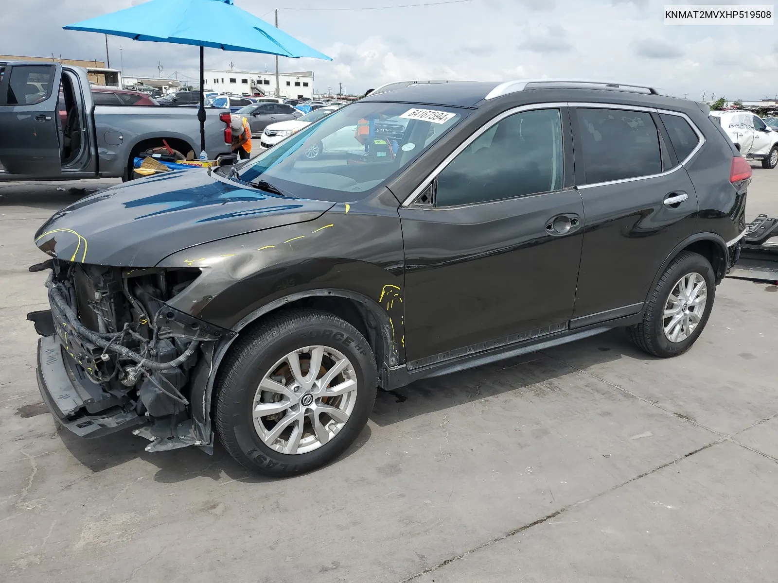 KNMAT2MVXHP519508 2017 Nissan Rogue S