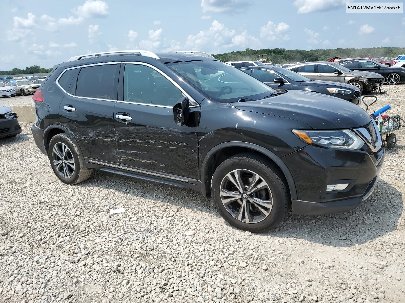 2017 Nissan Rogue Sv VIN: 5N1AT2MV1HC755676 Lot: 64503974