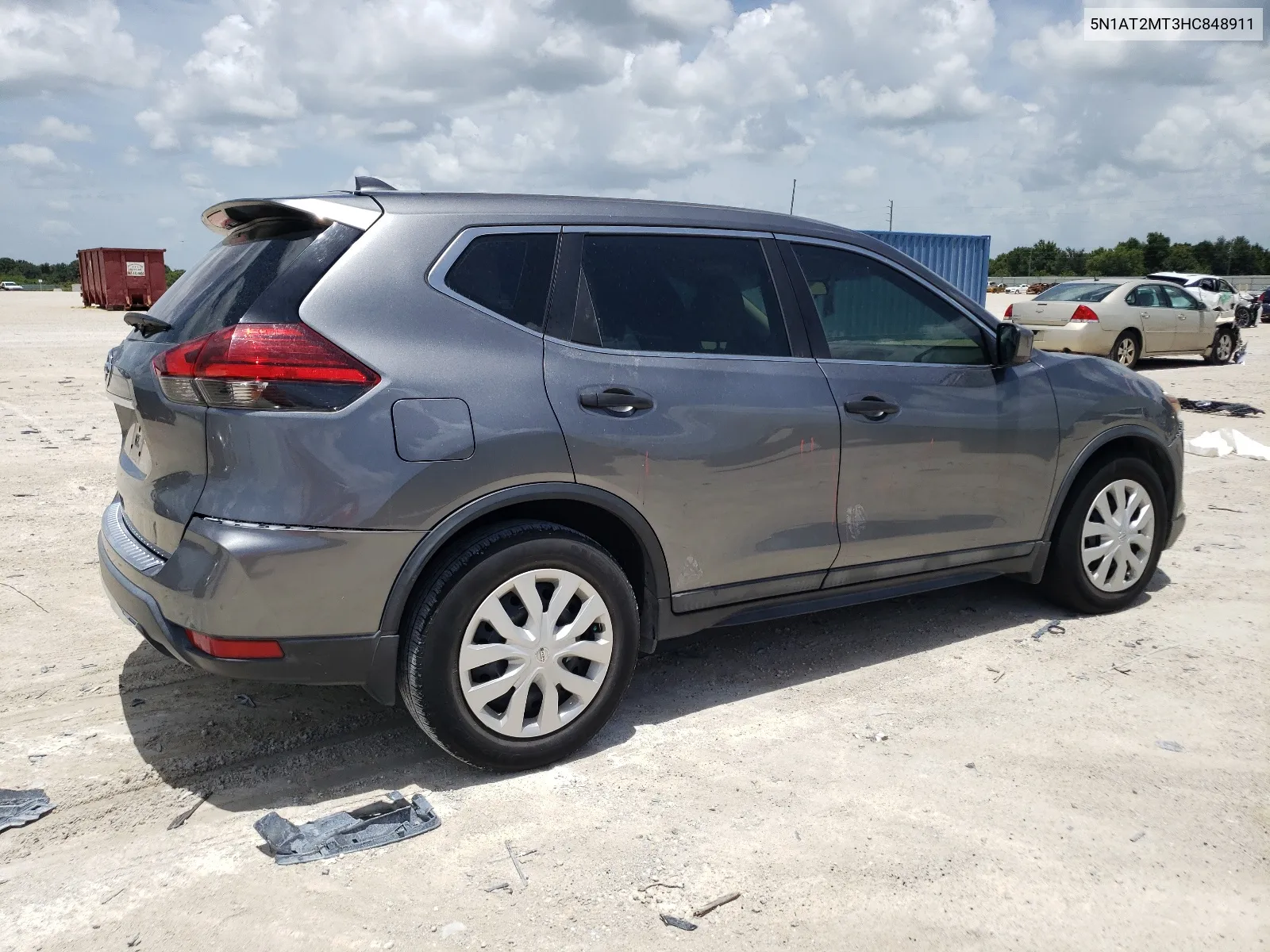 2017 Nissan Rogue S VIN: 5N1AT2MT3HC848911 Lot: 64859604