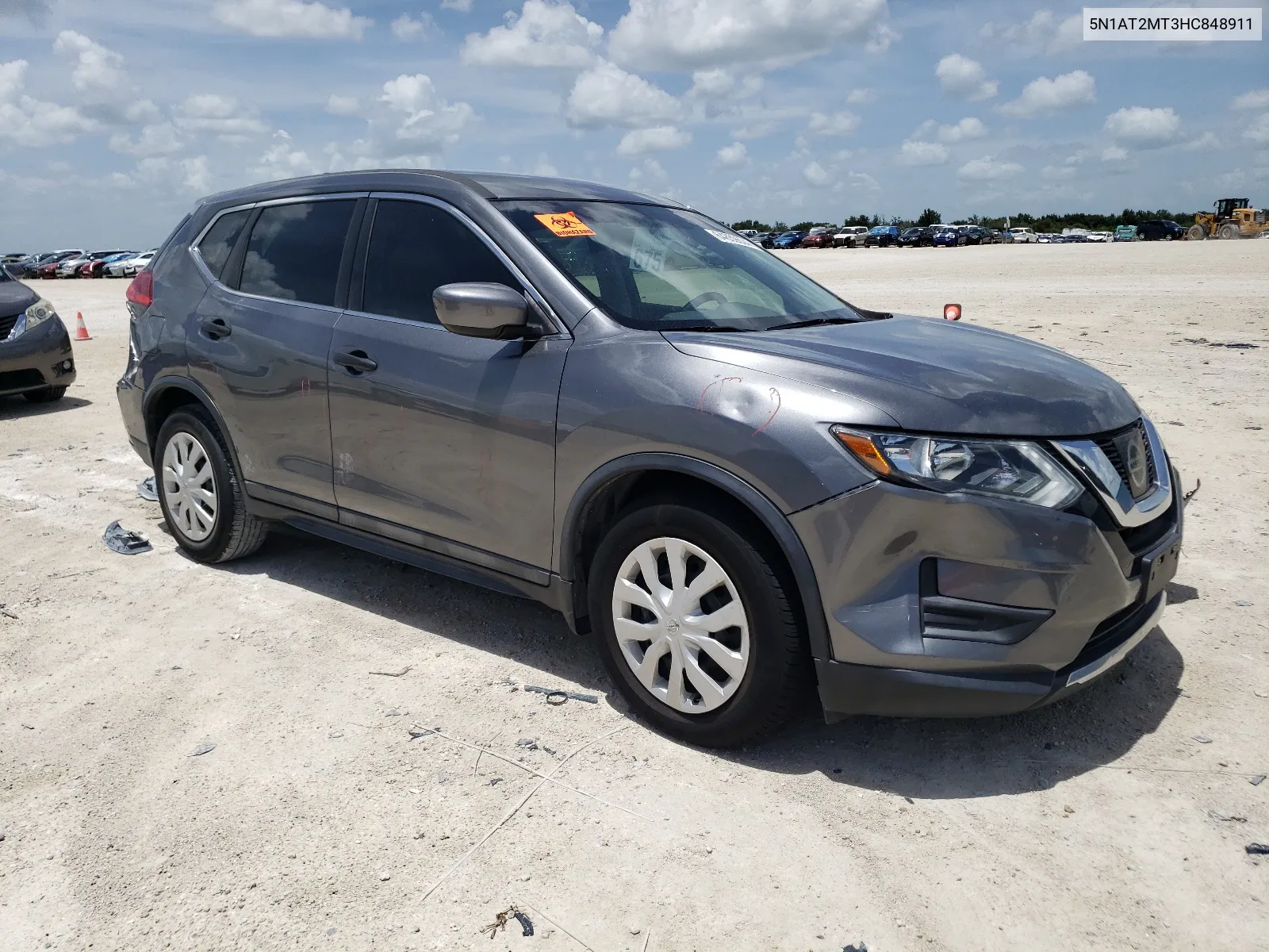 2017 Nissan Rogue S VIN: 5N1AT2MT3HC848911 Lot: 64859604