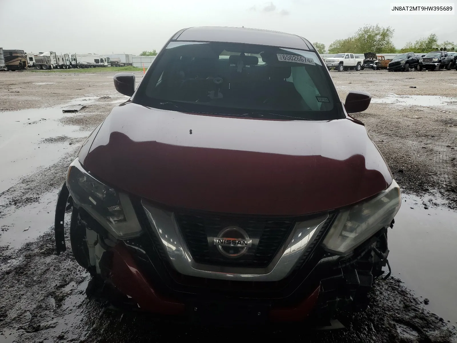 2017 Nissan Rogue S VIN: JN8AT2MT9HW395689 Lot: 65026674