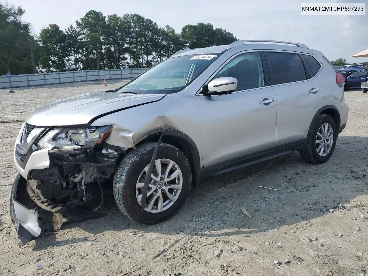 2017 Nissan Rogue S VIN: KNMAT2MT0HP597293 Lot: 65054614