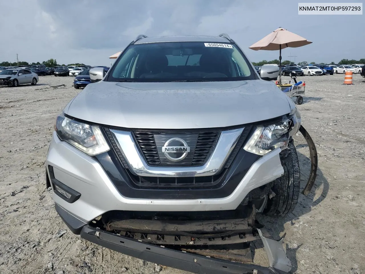 2017 Nissan Rogue S VIN: KNMAT2MT0HP597293 Lot: 65054614