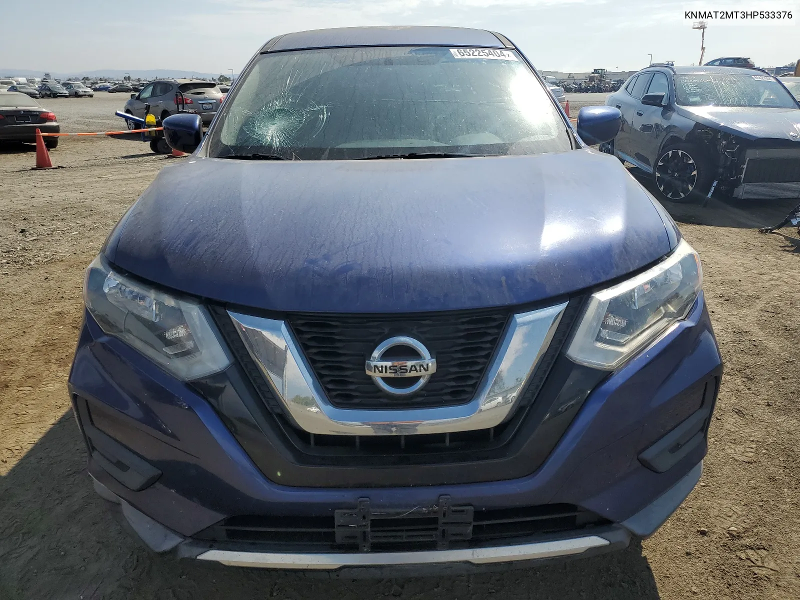 2017 Nissan Rogue S VIN: KNMAT2MT3HP533376 Lot: 65225404