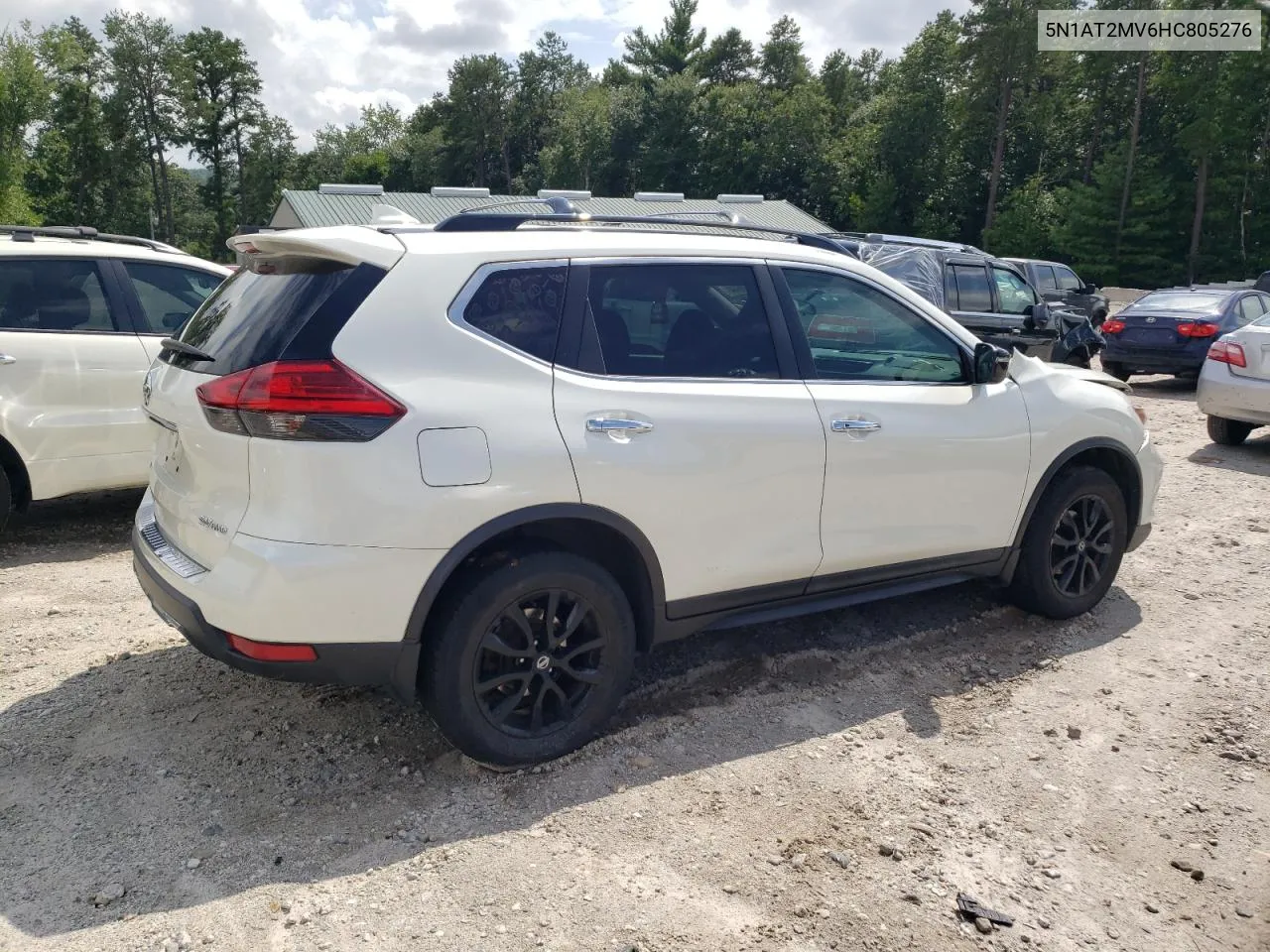 2017 Nissan Rogue Sv VIN: 5N1AT2MV6HC805276 Lot: 65361614