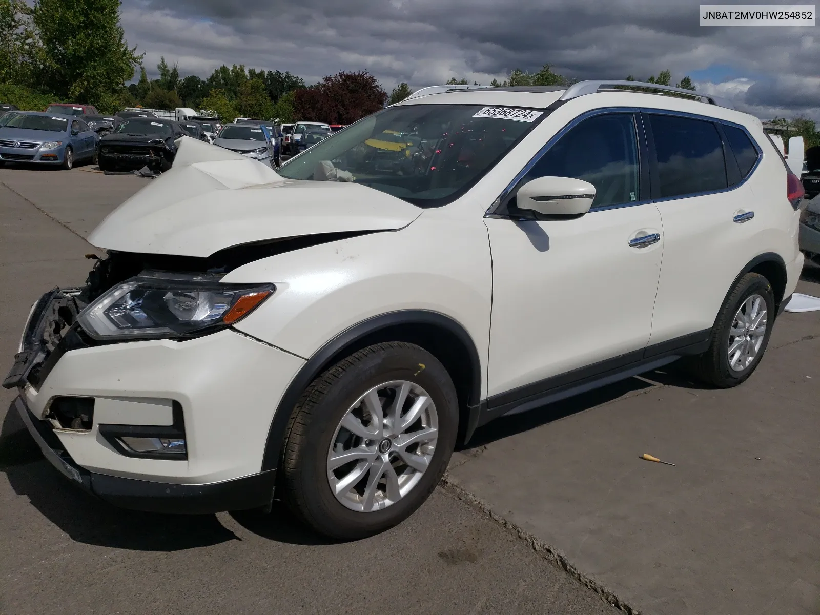 2017 Nissan Rogue S VIN: JN8AT2MV0HW254852 Lot: 65368724