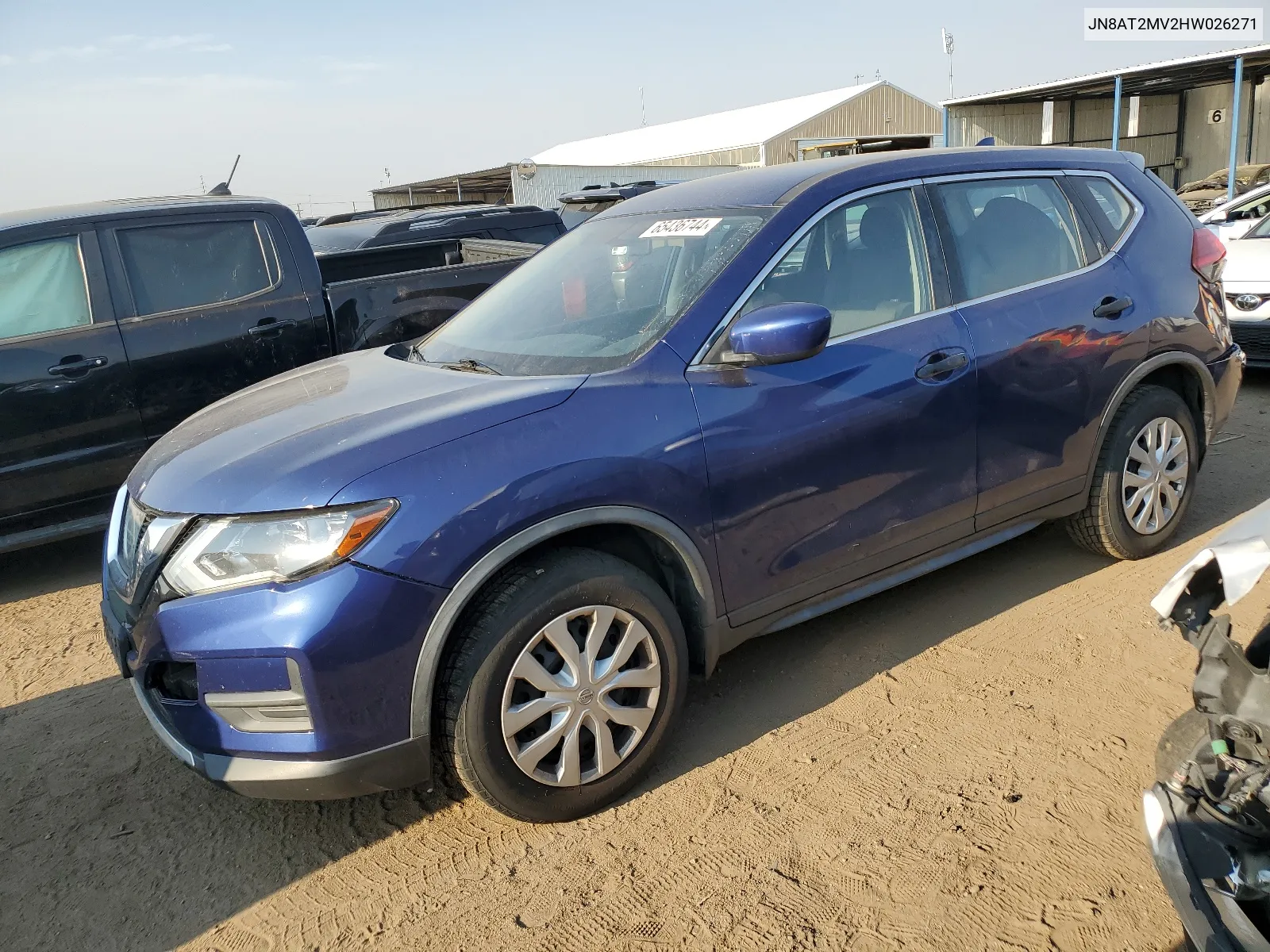 2017 Nissan Rogue S VIN: JN8AT2MV2HW026271 Lot: 65436744