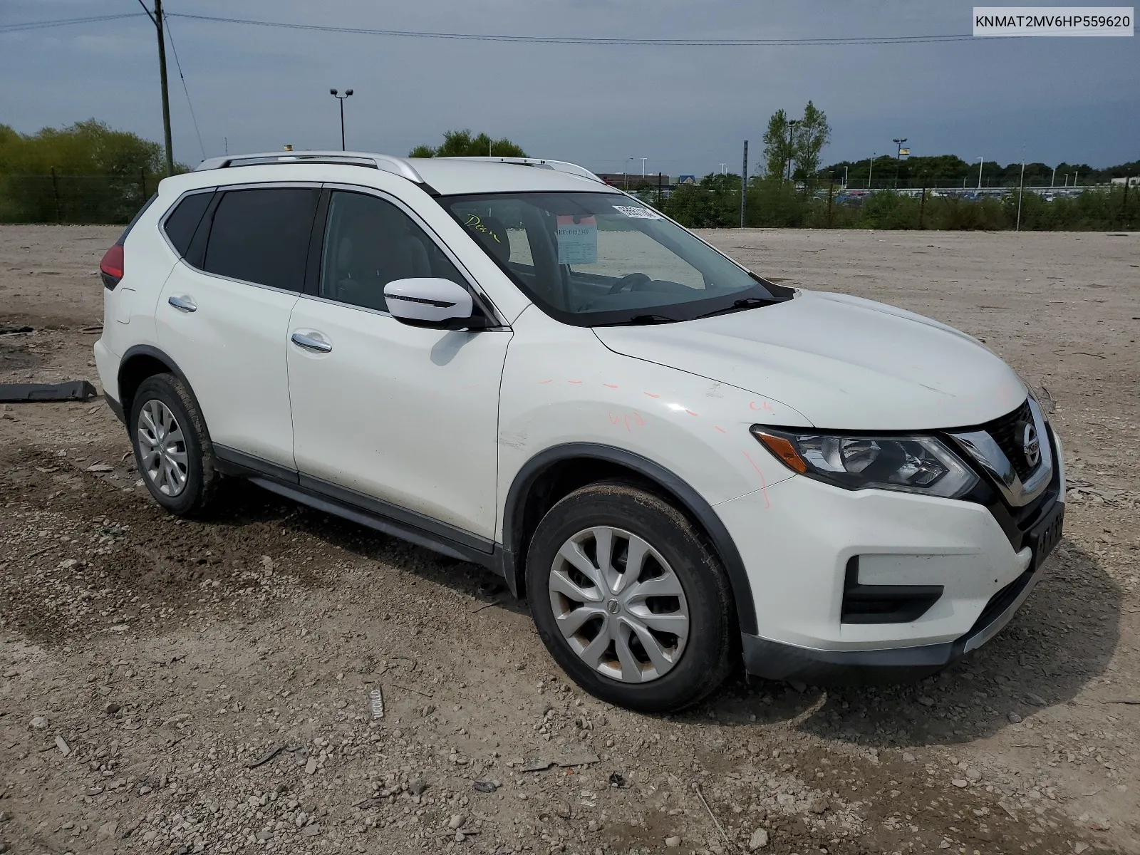 2017 Nissan Rogue S VIN: KNMAT2MV6HP559620 Lot: 65551184