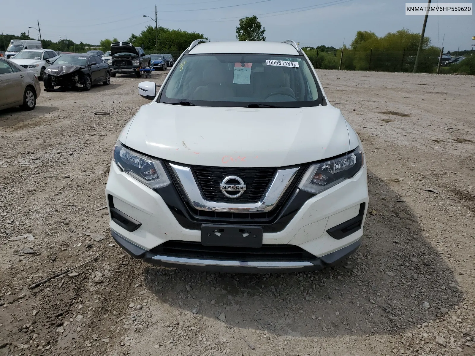 2017 Nissan Rogue S VIN: KNMAT2MV6HP559620 Lot: 65551184