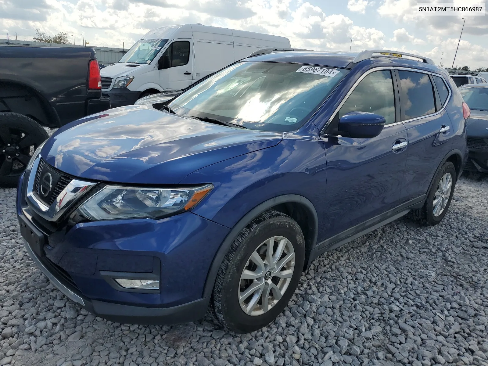 2017 Nissan Rogue S VIN: 5N1AT2MT5HC866987 Lot: 65967104