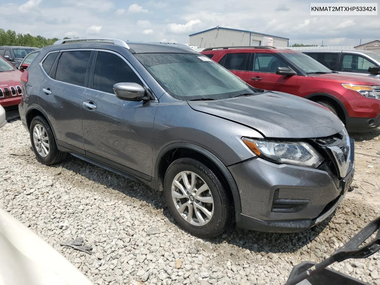 2017 Nissan Rogue S VIN: KNMAT2MTXHP533424 Lot: 66201464