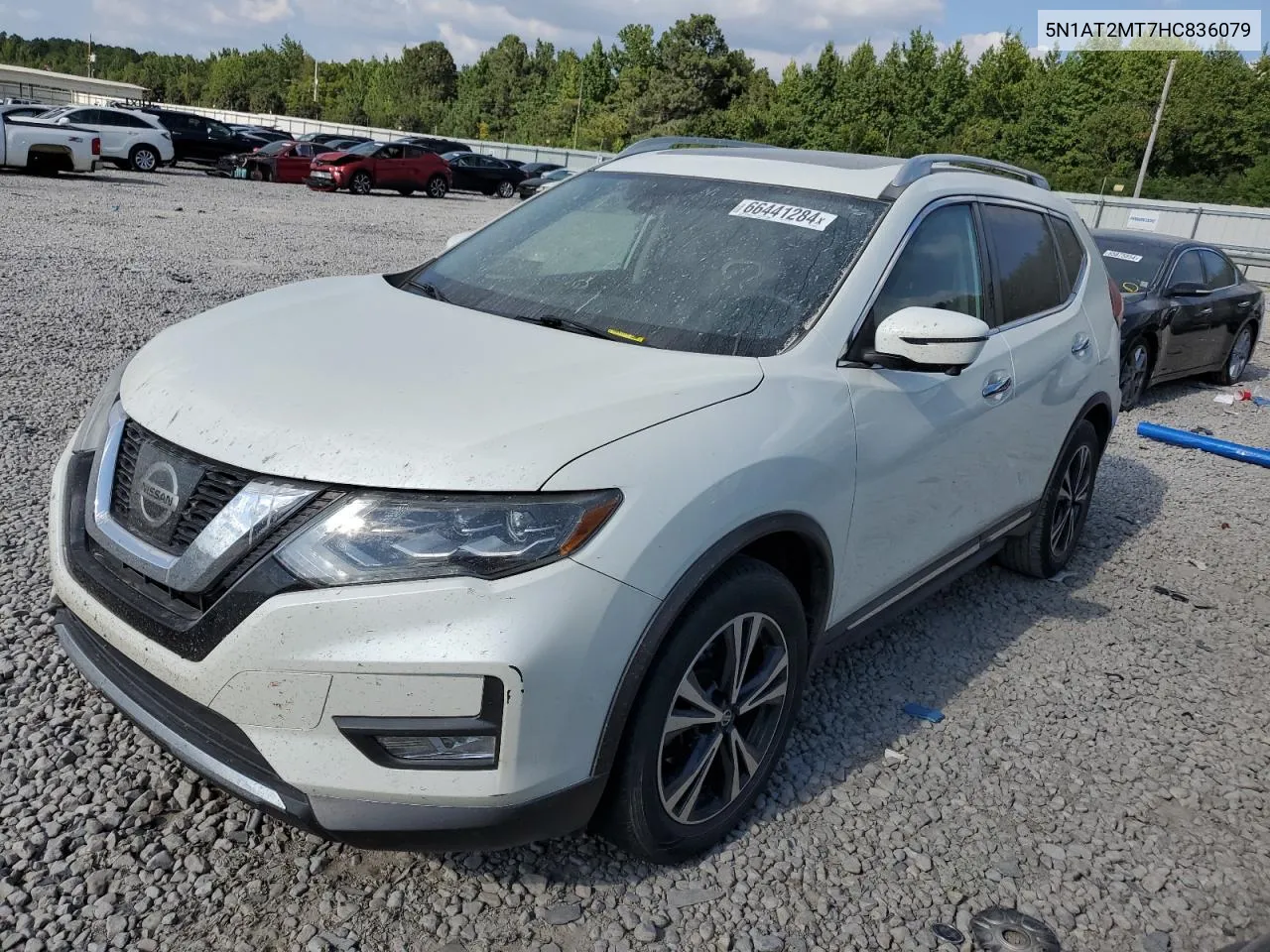 2017 Nissan Rogue S VIN: 5N1AT2MT7HC836079 Lot: 66441284