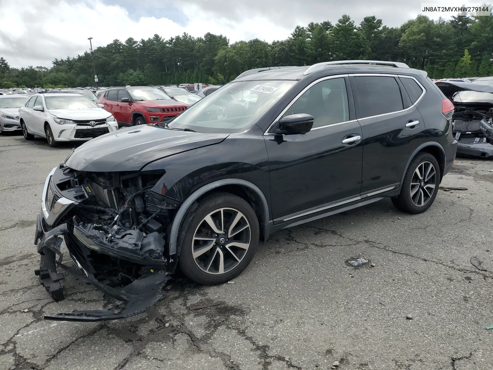 2017 Nissan Rogue S VIN: JN8AT2MVXHW279144 Lot: 66794904