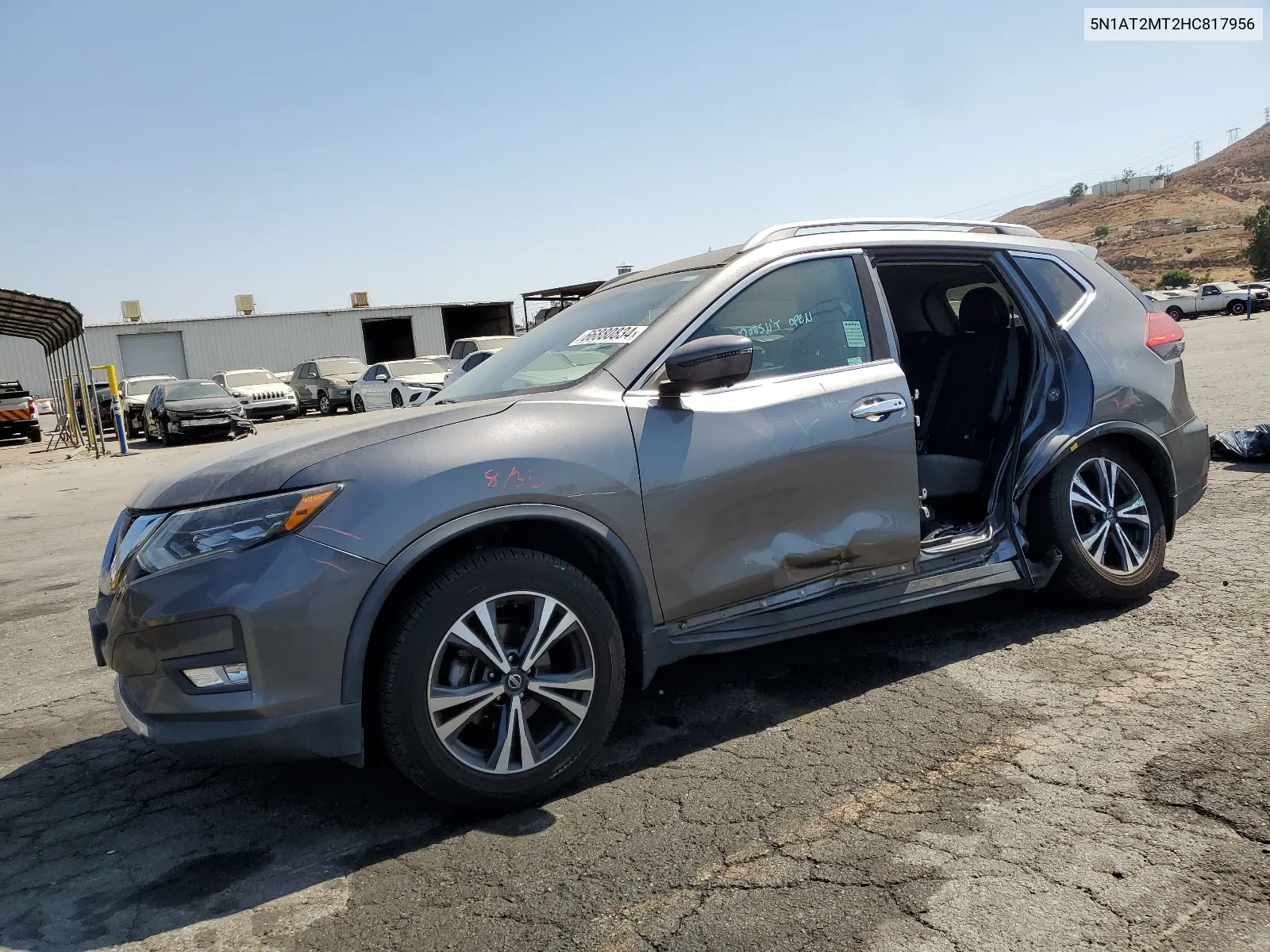 2017 Nissan Rogue S VIN: 5N1AT2MT2HC817956 Lot: 66880834