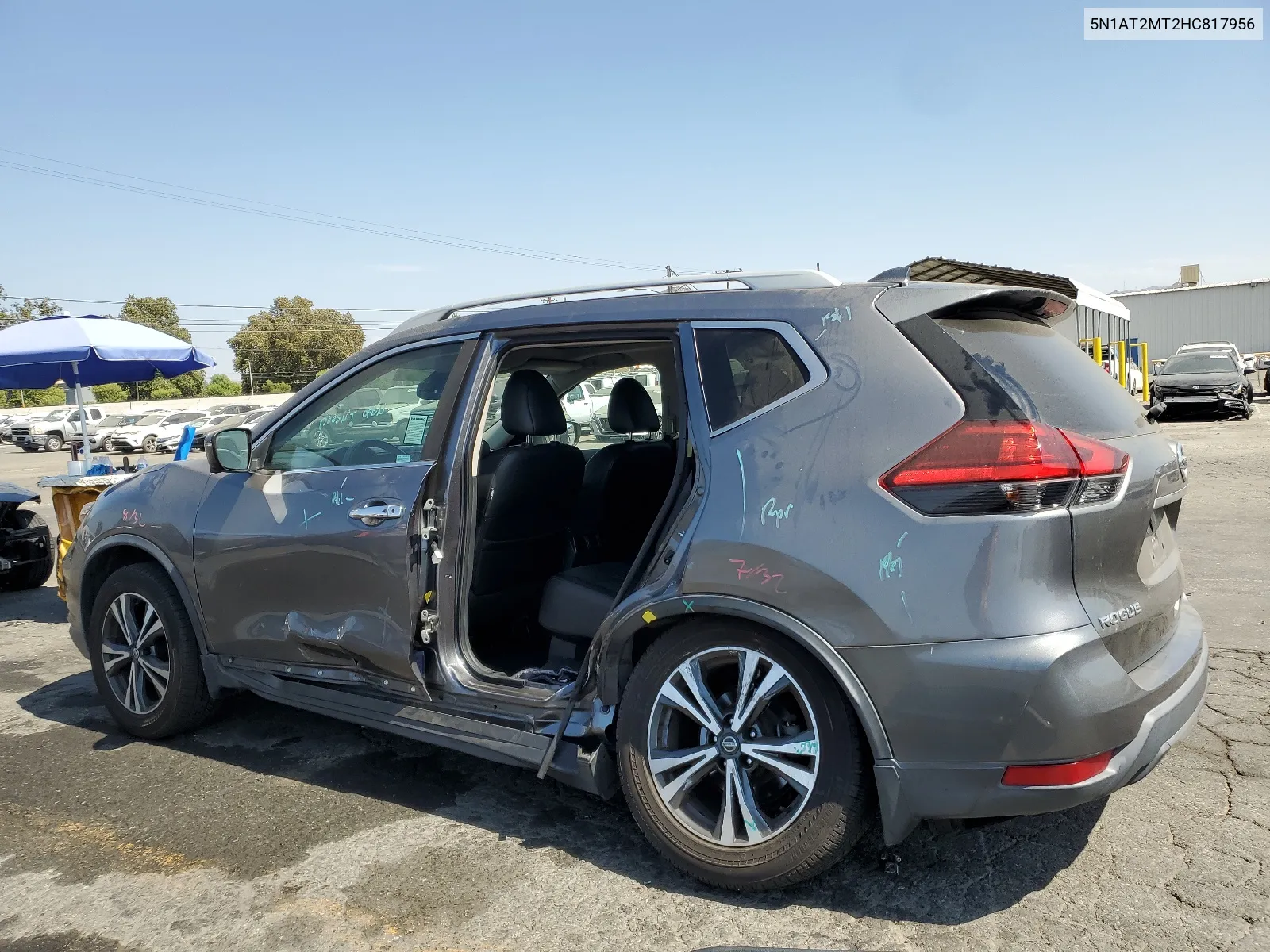 2017 Nissan Rogue S VIN: 5N1AT2MT2HC817956 Lot: 66880834