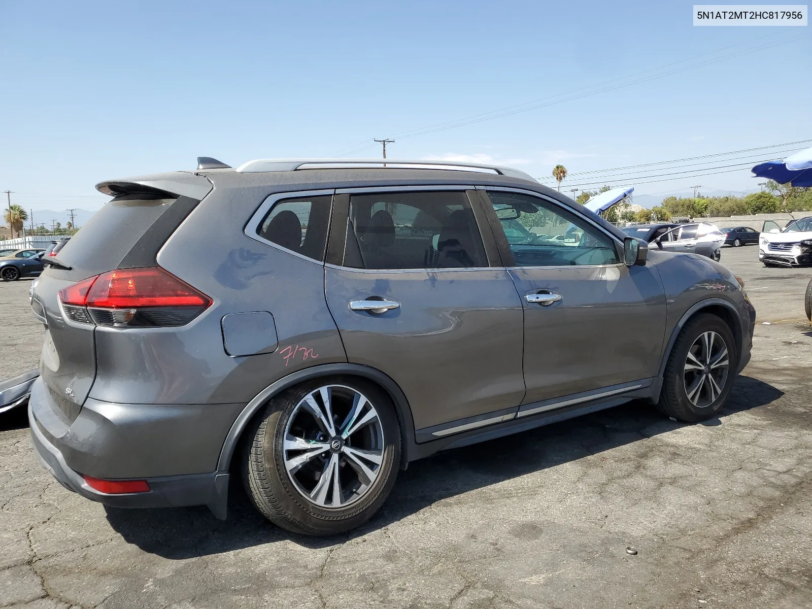 2017 Nissan Rogue S VIN: 5N1AT2MT2HC817956 Lot: 66880834