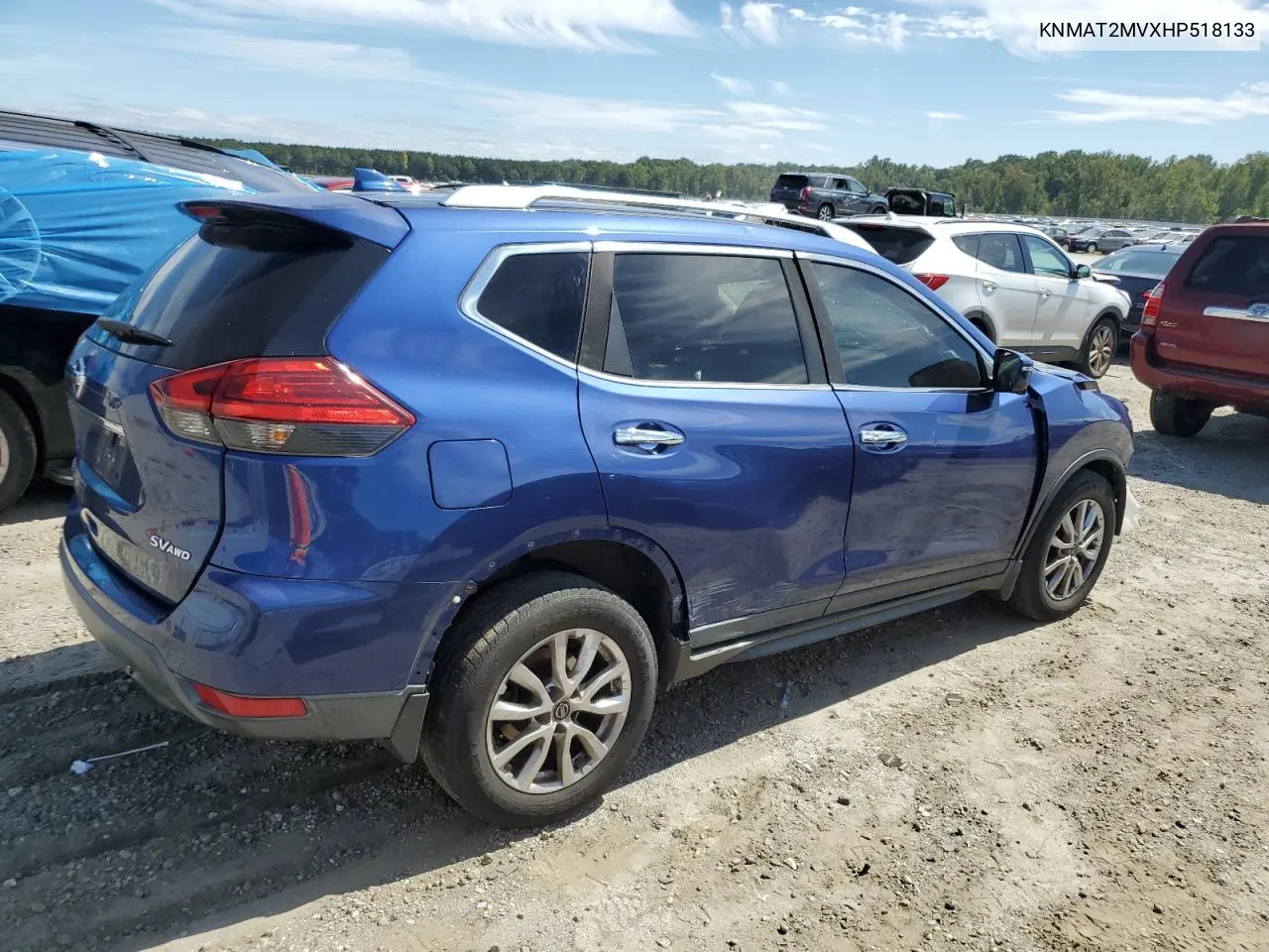 2017 Nissan Rogue S VIN: KNMAT2MVXHP518133 Lot: 66882144