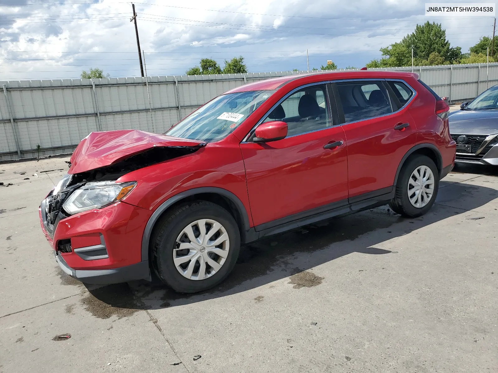 2017 Nissan Rogue S VIN: JN8AT2MT5HW394538 Lot: 67100444