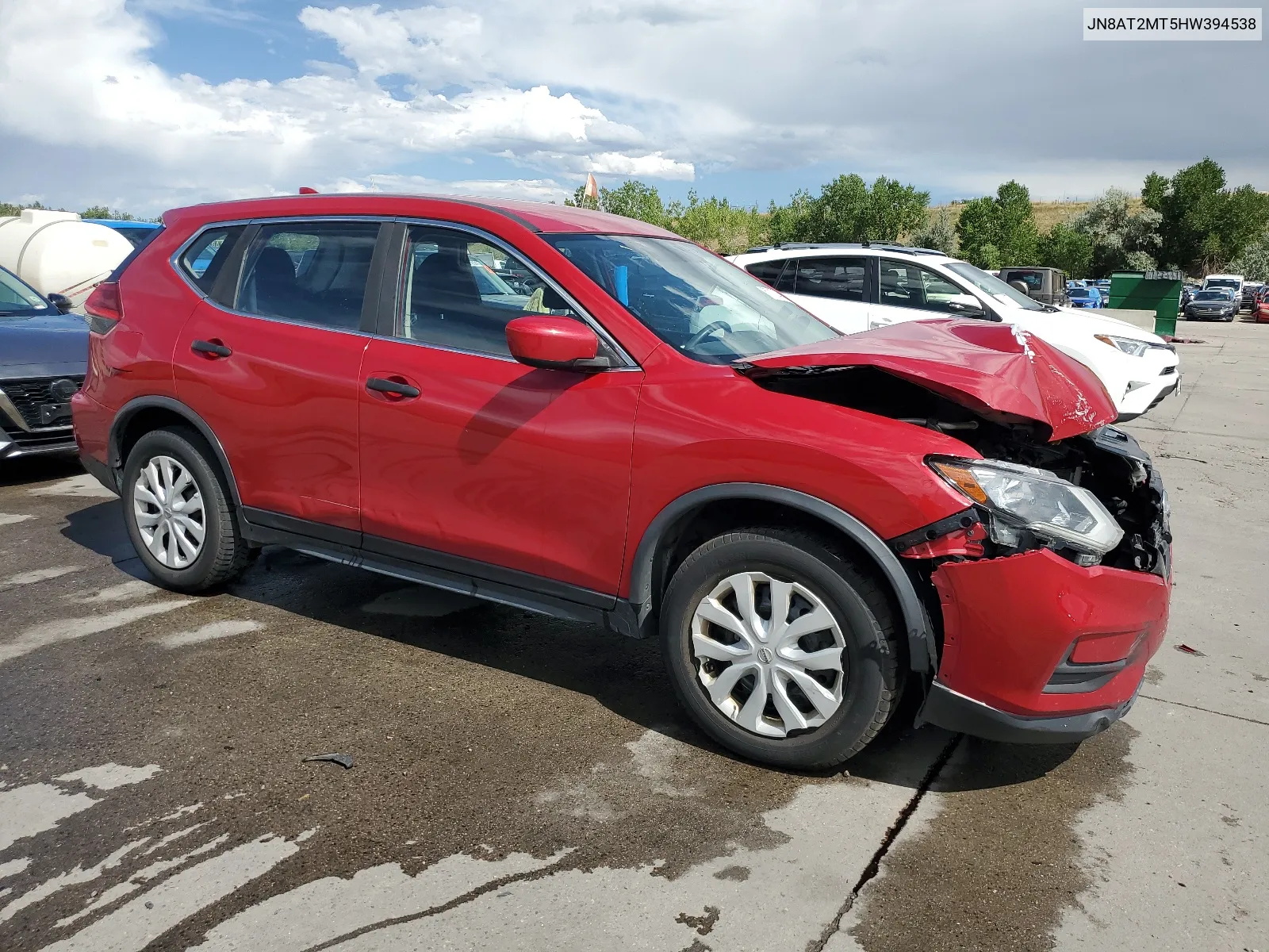 2017 Nissan Rogue S VIN: JN8AT2MT5HW394538 Lot: 67100444