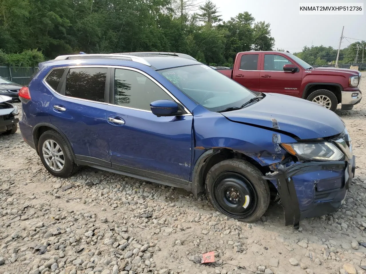 2017 Nissan Rogue S VIN: KNMAT2MVXHP512736 Lot: 67322104