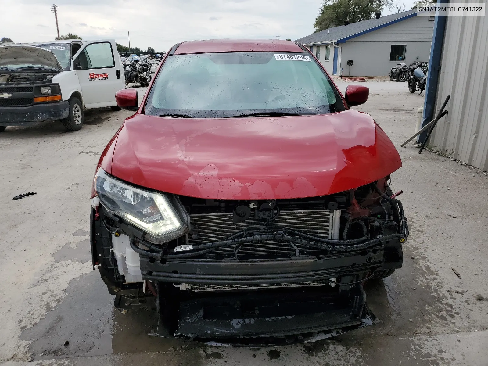 2017 Nissan Rogue S VIN: 5N1AT2MT8HC741322 Lot: 67467294