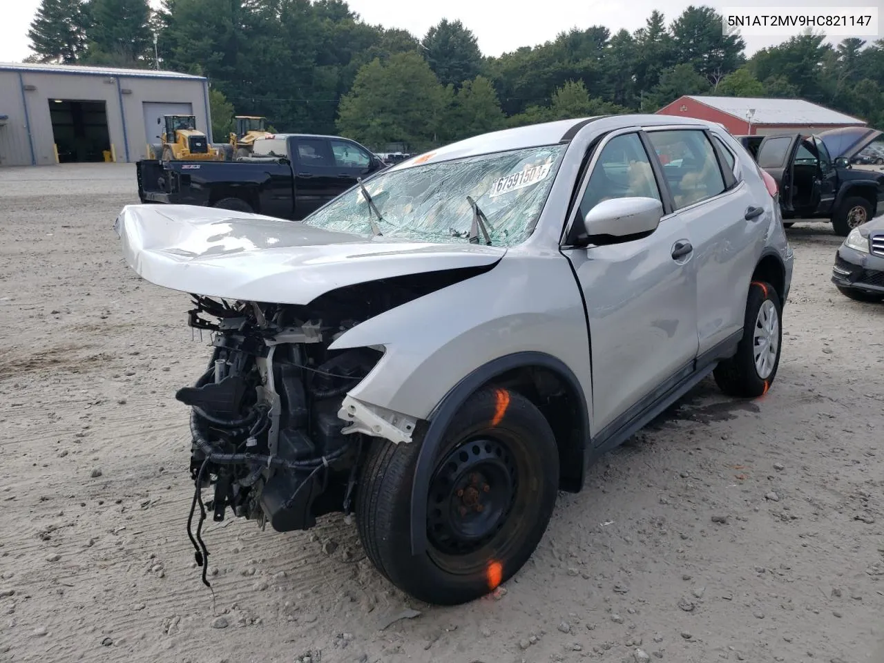 2017 Nissan Rogue Sv VIN: 5N1AT2MV9HC821147 Lot: 67591504