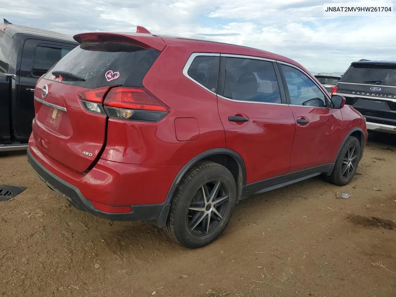 2017 Nissan Rogue S VIN: JN8AT2MV9HW261704 Lot: 67860434