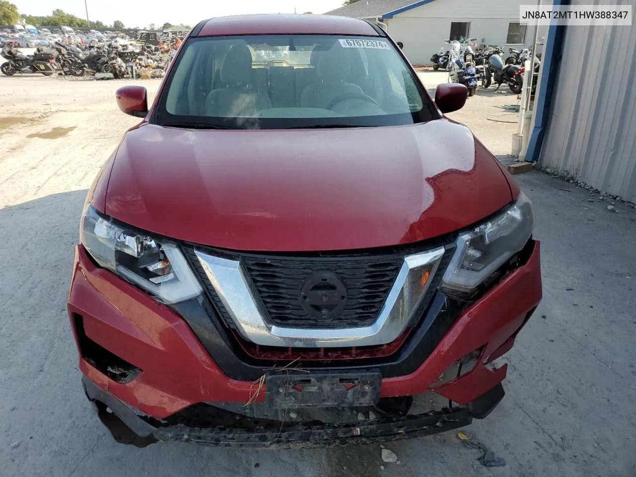 2017 Nissan Rogue S VIN: JN8AT2MT1HW388347 Lot: 67872374