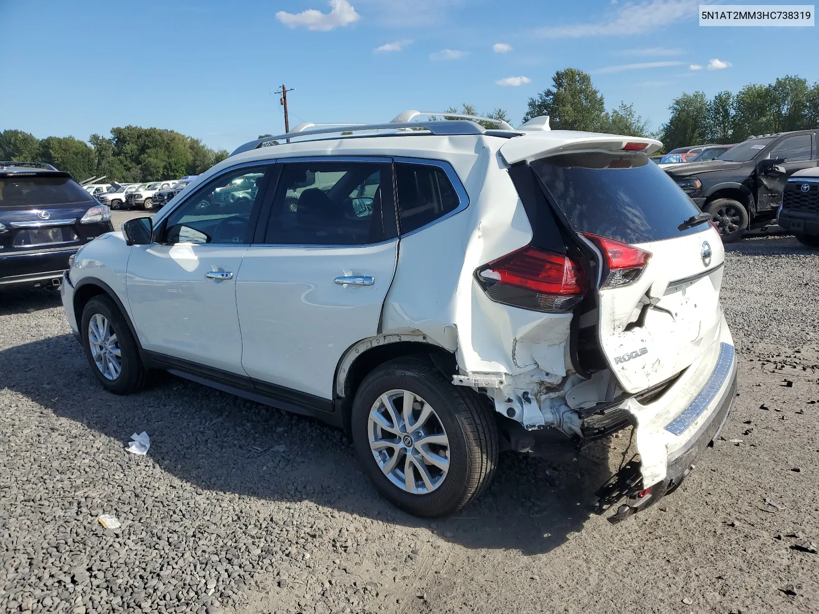 2017 Nissan Rogue S VIN: 5N1AT2MM3HC738319 Lot: 67928184