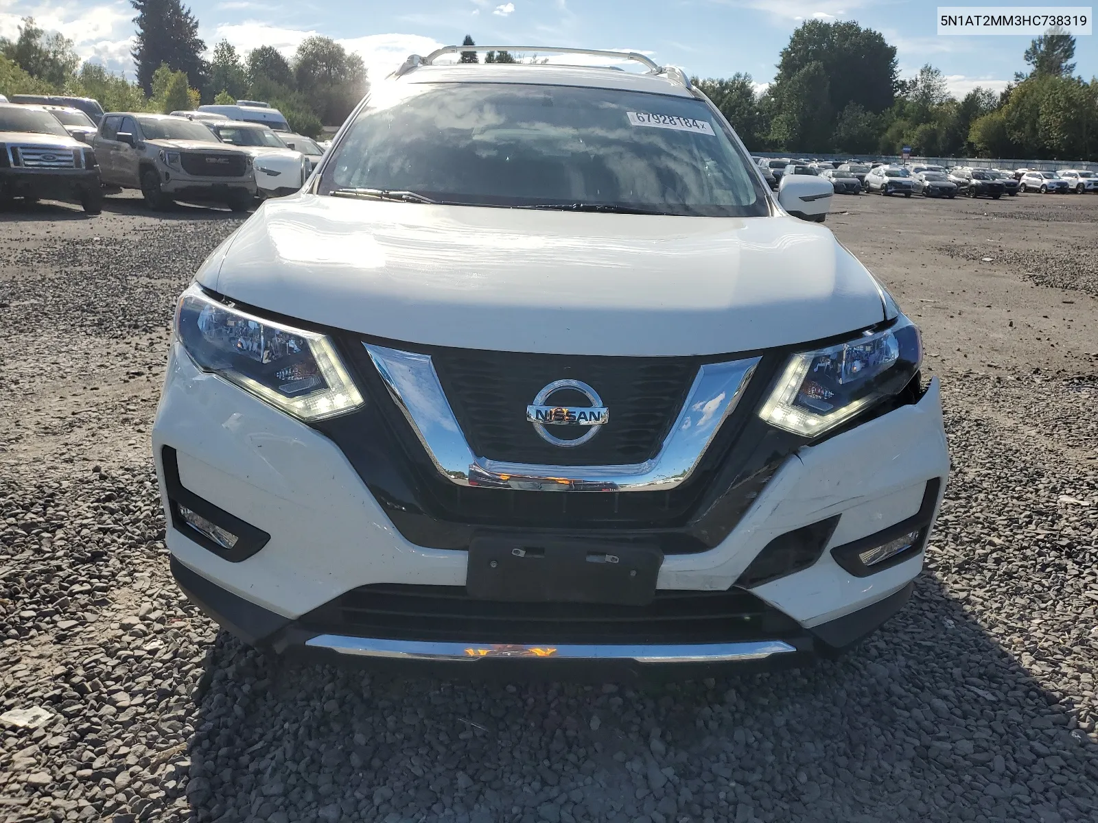 2017 Nissan Rogue S VIN: 5N1AT2MM3HC738319 Lot: 67928184