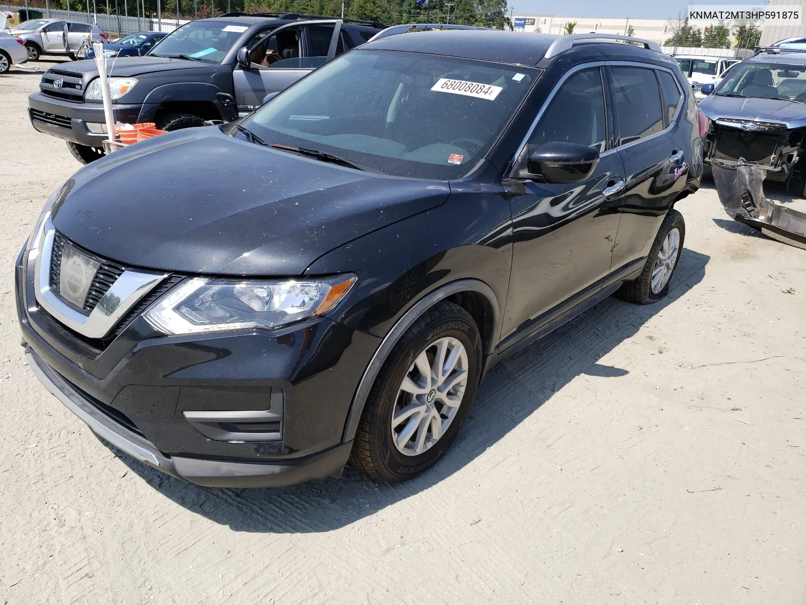 2017 Nissan Rogue S VIN: KNMAT2MT3HP591875 Lot: 68008084