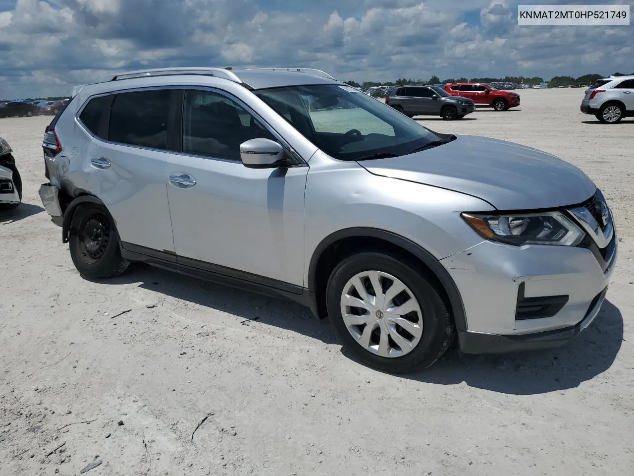 2017 Nissan Rogue S VIN: KNMAT2MT0HP521749 Lot: 68032864