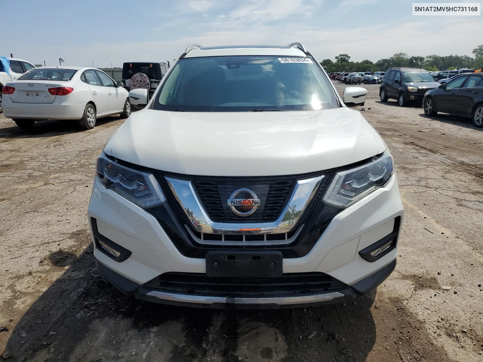 2017 Nissan Rogue Sv VIN: 5N1AT2MV5HC731168 Lot: 68103834