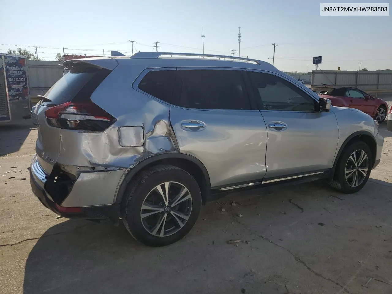 2017 Nissan Rogue S VIN: JN8AT2MVXHW283503 Lot: 68490174